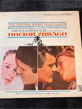 Doctor Zhivago Original Soundtrack Vinyl - Orange & Blue Cover